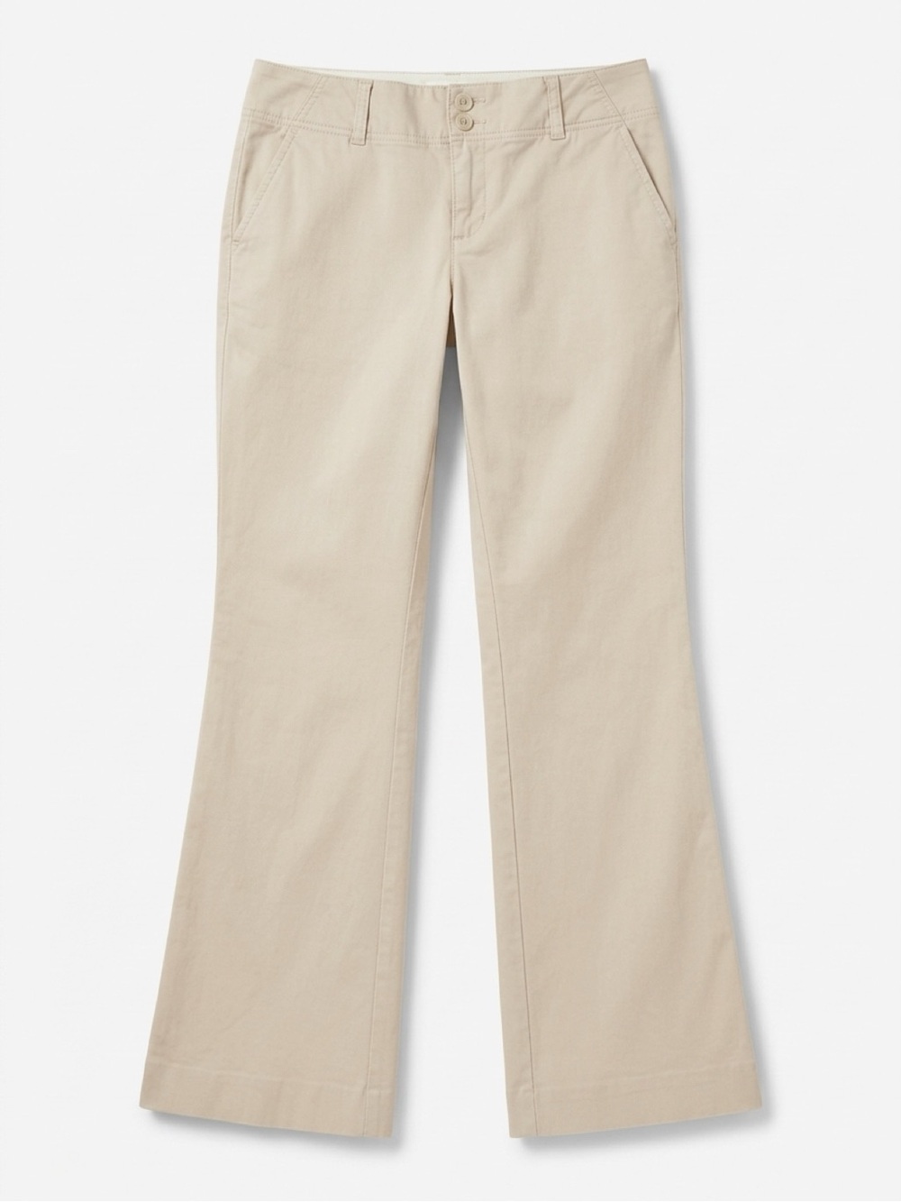 Old Navy Light Beige Low Waist Flared Wide-Leg Jeans Women’s Size 6